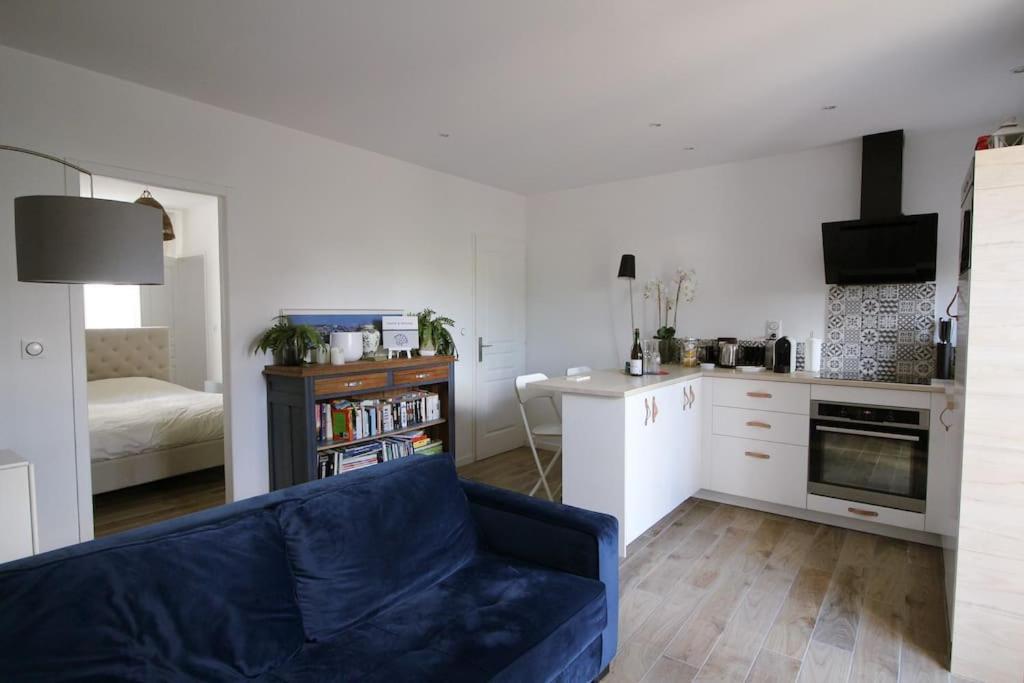 Appartement Avec Terrasse Privee, Plage A Pied Saint-Aubin-Sur-Mer  Exterior foto